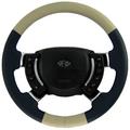 View Item Range Rover L322 Steering Wheel  Heated + Navy & Parchment Leather